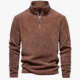 Casaco masculino com zíper, ideal para dias frios. Estilo Old Money com conforto premium e corte alinhado ao corpo.