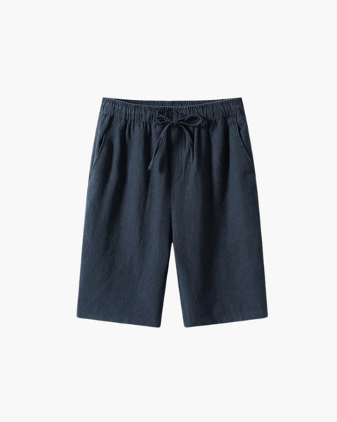 Bermuda vintage masculina inspirada no estilo europeu clássico.