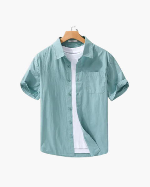 Camisa casual 100% algodão com visual discreto e sofisticado para homens de bom gosto.
