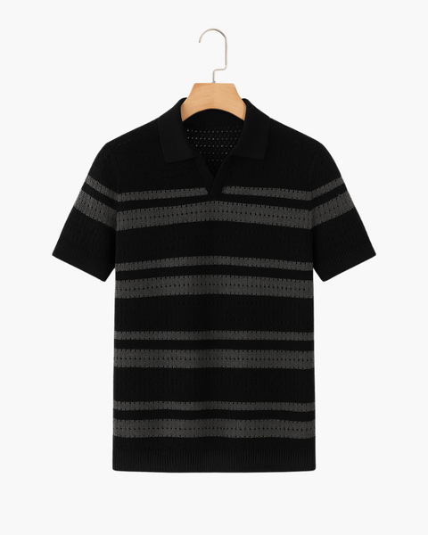 Camisa elegante para homens com estilo europeu retrô e old money