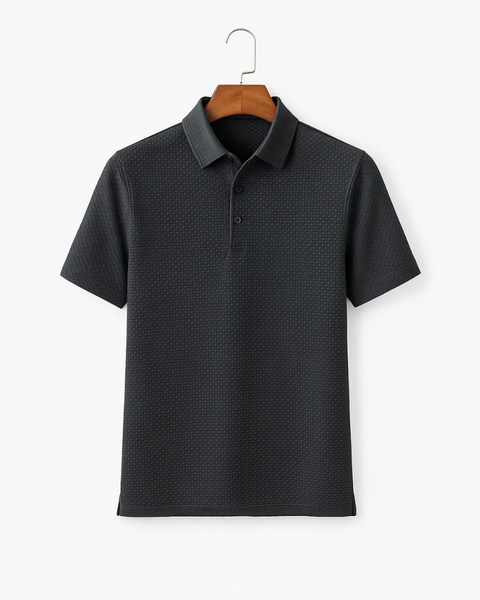 Camiseta masculina de seda com textura nobre e estilo casual refinado