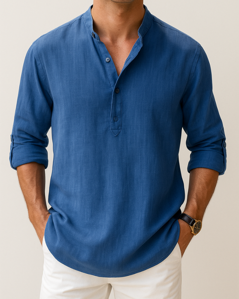 Inspirada na Riviera Italiana, essa camisa une frescor, elegância casual e estilo europeu autêntico.