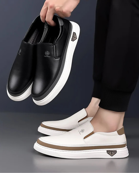 Sapato italiano masculino sem cadarço, perfeito para o dia a dia.