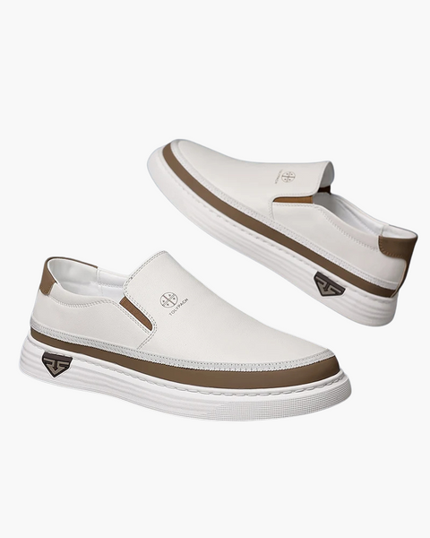 Mocassim masculino em couro legítimo com estética toscana refinada, OLD MONEY.